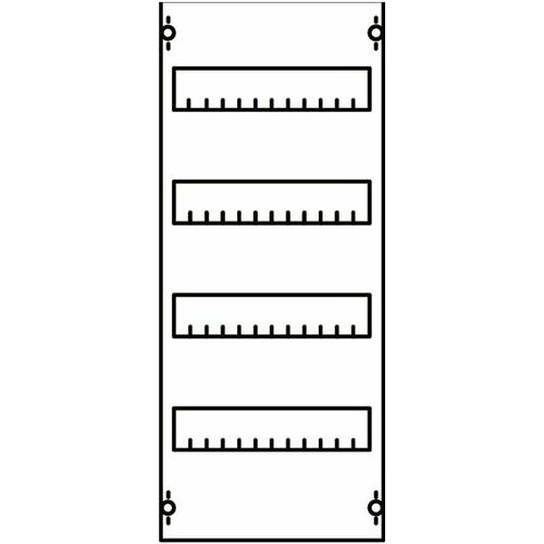 Abb STJ Панель для модульных уст-в 1ряд/4рейки stj щит распределительный в нишу 834х810х120 abb 2cpx030107r9999 1 шт
