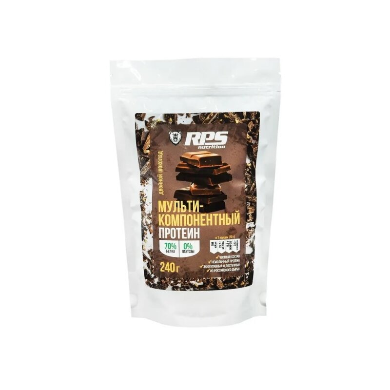 RPS Multicomponent Protein, 240 g, (шоколад двойной)