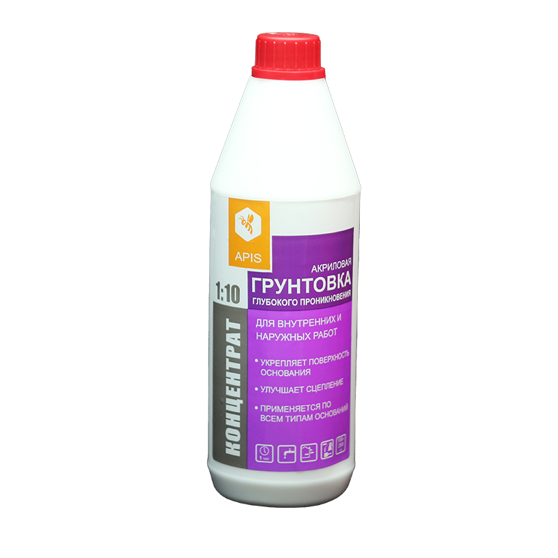 фото Грунтовка концентрат универсальная глубокого проникновения Apis (1 кг)