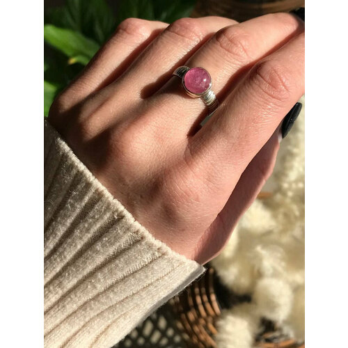 Кольцо True Stones, турмалин, размер 18, розовый