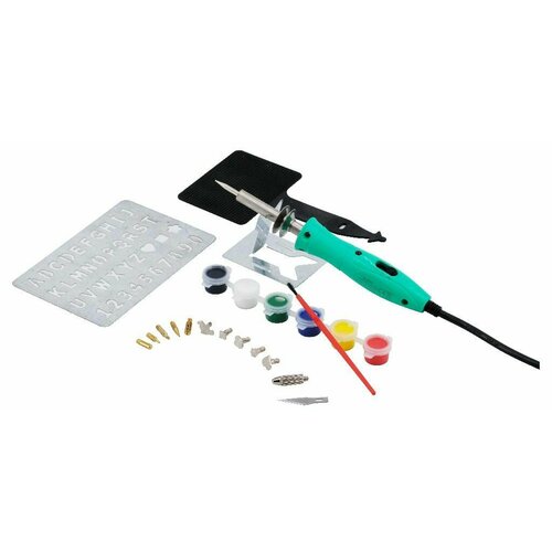 Набор выжигатель-паяльник ZD-972M 1030вт 12 насадок кисточкакраски пластиковый бокс 169000₽