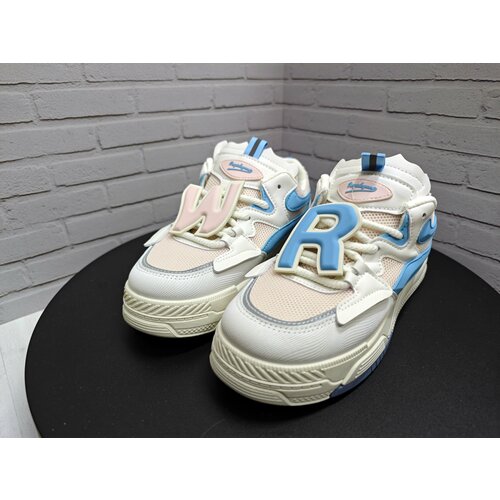 фото Кроссовки , полнота 7, размер 37, розовый, синий sonandgod