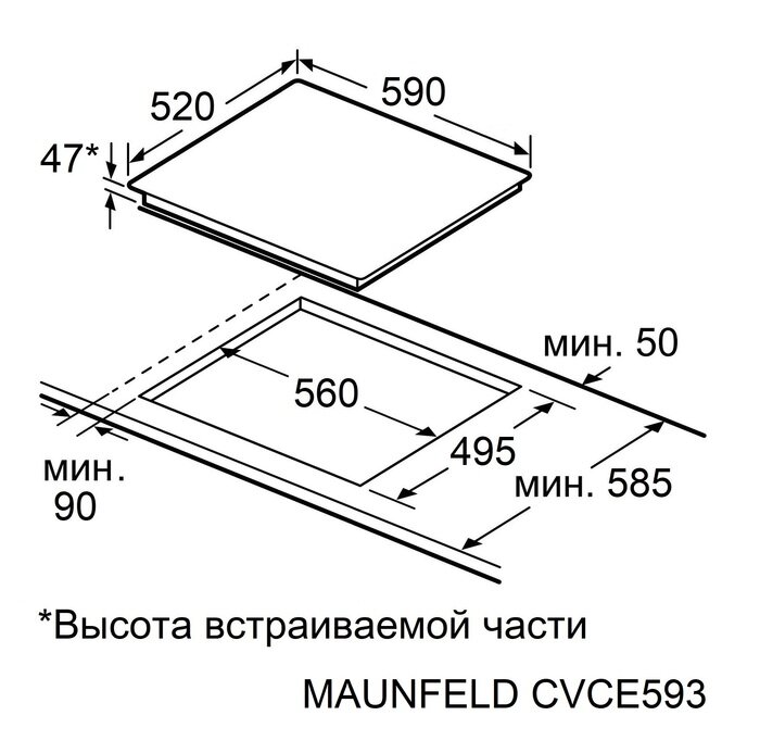 Варочная панель Maunfeld CVCE593STBK LUX - фотография № 8