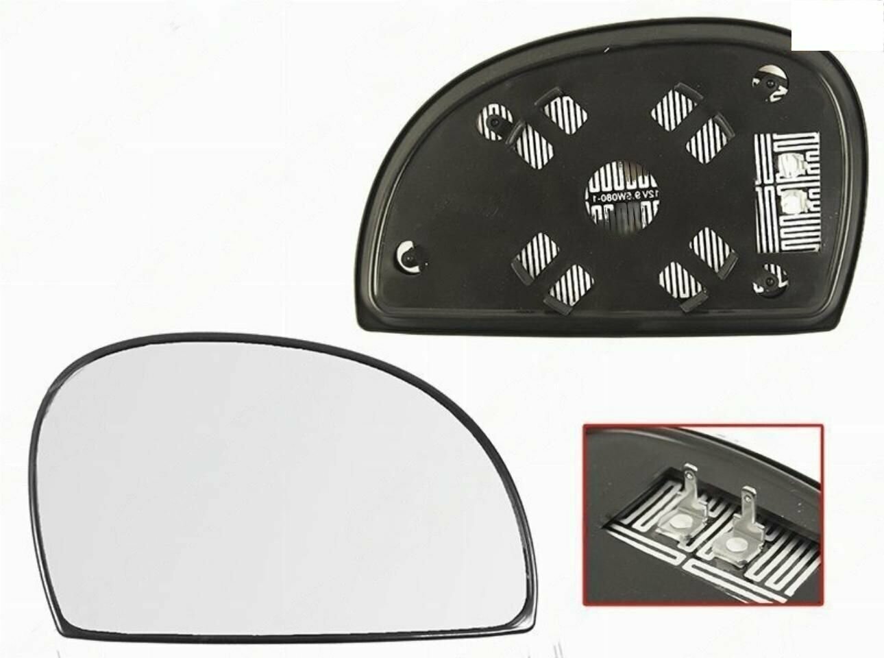 Зеркальный элемент правый хендай акцент HYUNDAI ACCENT 2000-2006 /тагаз ACCENT TAGAZ сферическое с обогревом