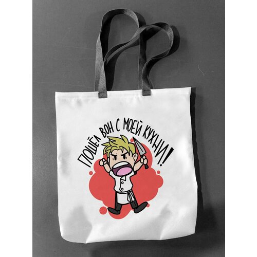 фото Сумка шоппер фулпринт, белый