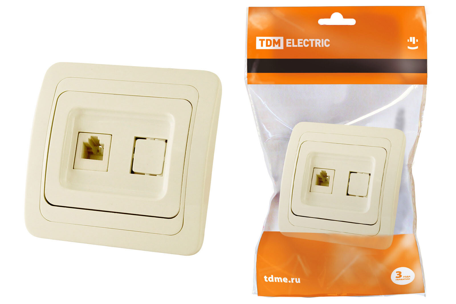 Розетка телефонная RJ11 TDM Electric - фото №2