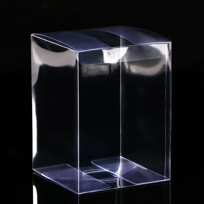 Складная прозрачная коробка из PVC для упаковки подарков 11×11×15 см