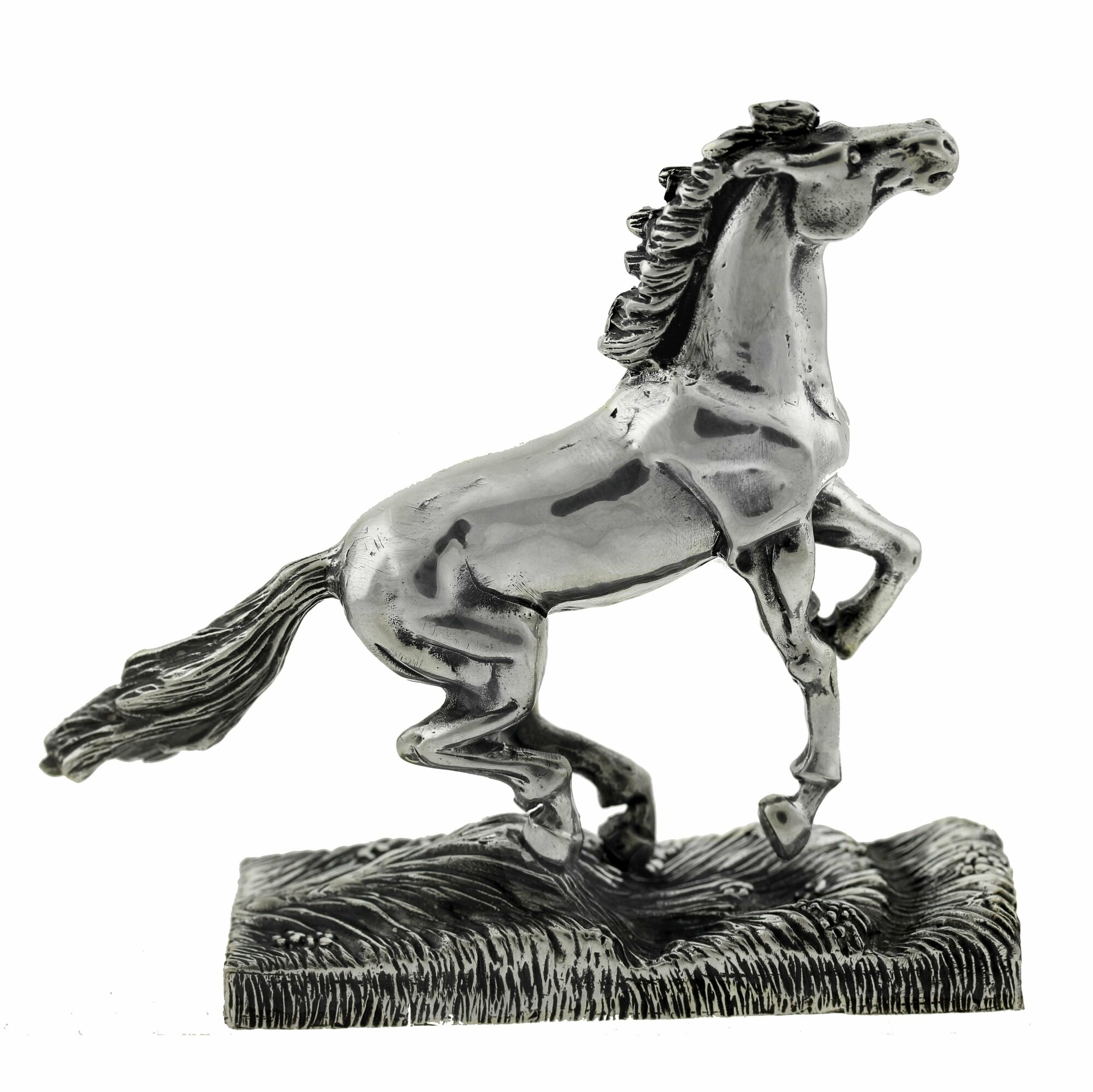 Лошадь статуэтка для интерьера сувенир из металла