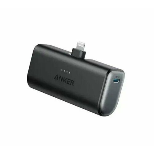 Внешний аккумулятор Anker 621 Built-in Lightning Connector 12W 5000mah складная вилка для быстрой зарядки - Black 800000₽