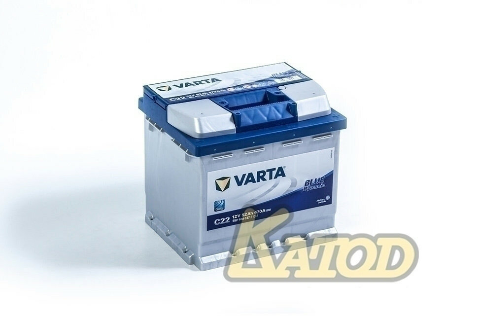 Автомобильный аккумулятор VARTA Blue Dynamic C22 (552 400 047) 207х175х190