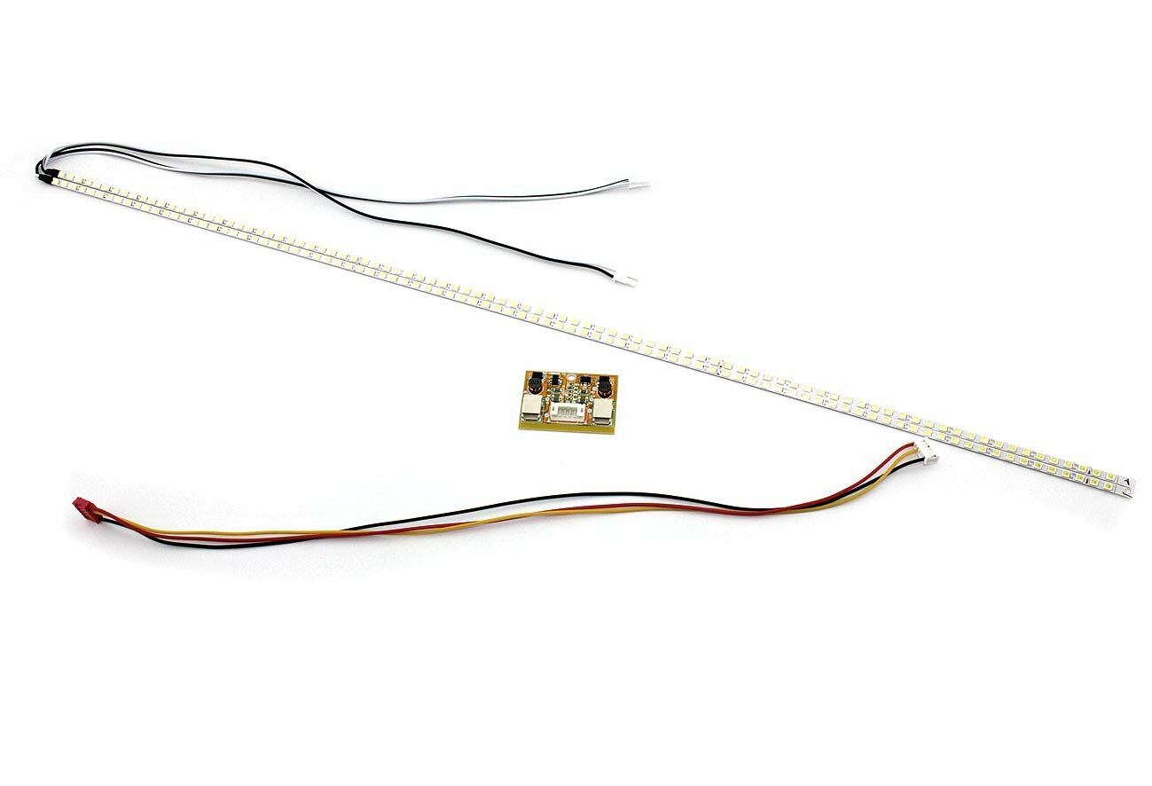 Светодиодная подсветка для 24" (2 линейки 535x3мм (2835*99) + инвертор (комплект)