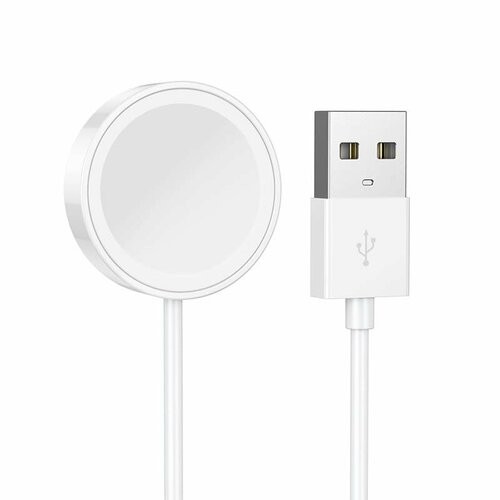 кабель iconv для зарядки детских смарт часов microusb удлененный черный Кабель для зарядки смарт-часов HOCO Y12 магнитный белый