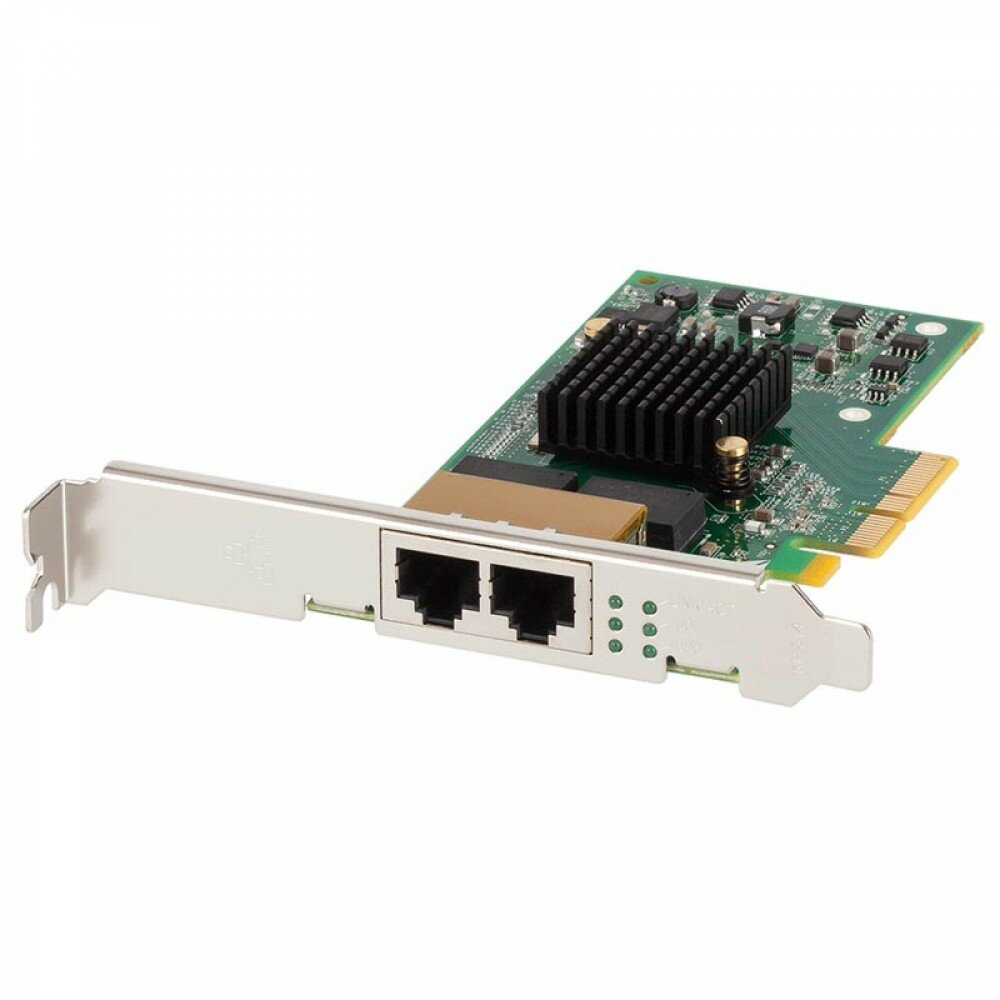 Сетевая карта Silicom PE2G2I35 Dual Port PCIe Server Adapter Intel i350AM2 Based (аналог Intel I350-T2)