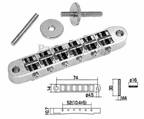 Бридж Gotoh GE103B Хром