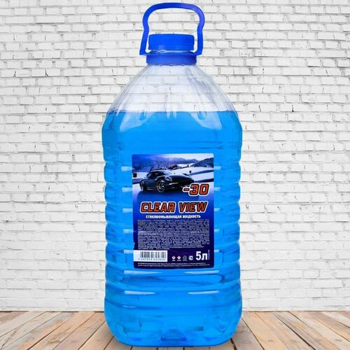 Жидкость незамерзающая омывающая для автомобиля (омывайка без аромата зимняя), без метанола для автомобиля до -30 5 л, 1 шт, без запаха