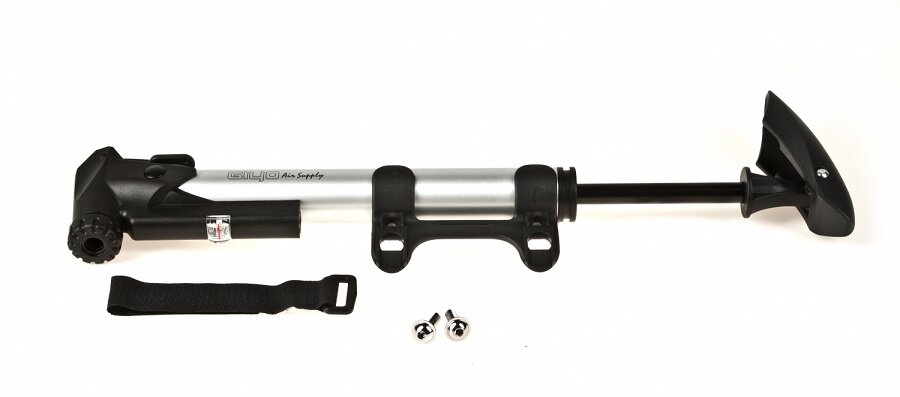 фото Насос GIYO, aвто/вело ниппель, aлюминиевый корпус, Мах 120 psi, манометр, Тайвань, инд. уп