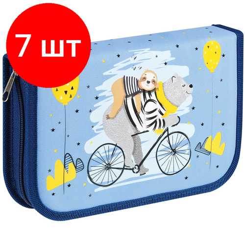 Комплект 7 шт Пенал 1 отделение 210130 Мульти-Пульти Best Friends две откидные секции ткань 3525₽