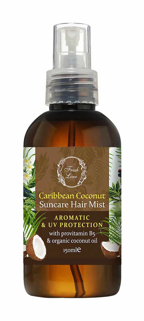 Солнцезащитная дымка для волос с ароматом кокоса Fresh Line Caribbean Coconut Suncare Hair Mist /150 мл/гр.