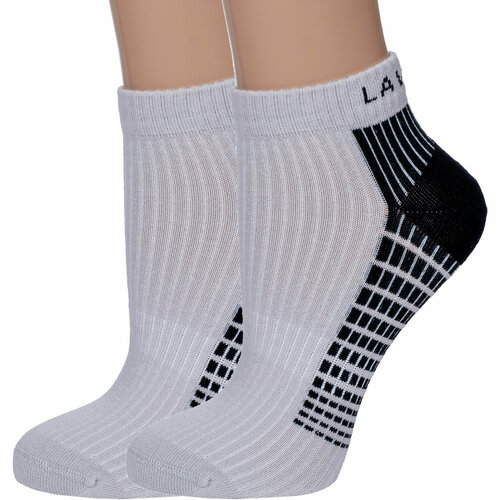 фото Носки борисоглебский трикотаж 2 пары, размер 22-24, серый