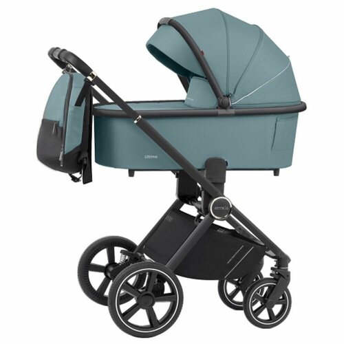 Коляска 3 в 1 Carrello Ultimo CRL-6517 Aqua Blue черная рама