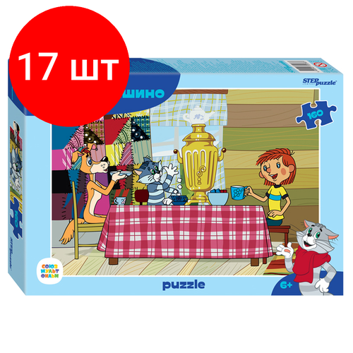 пазл для детей step puzzle 160 деталей junior Комплект 17 шт, Пазл 160 эл. Step Puzzle Простоквашино (new)