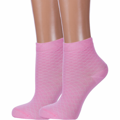фото Носки conte 2 пары, размер 22, розовый