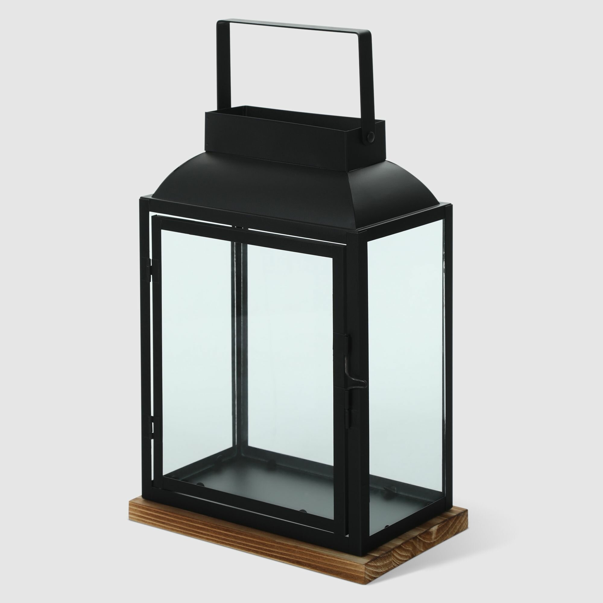 фото Фонарь-подсвечник Dekor pap DC0146/3 черный малый 11х17х22 см