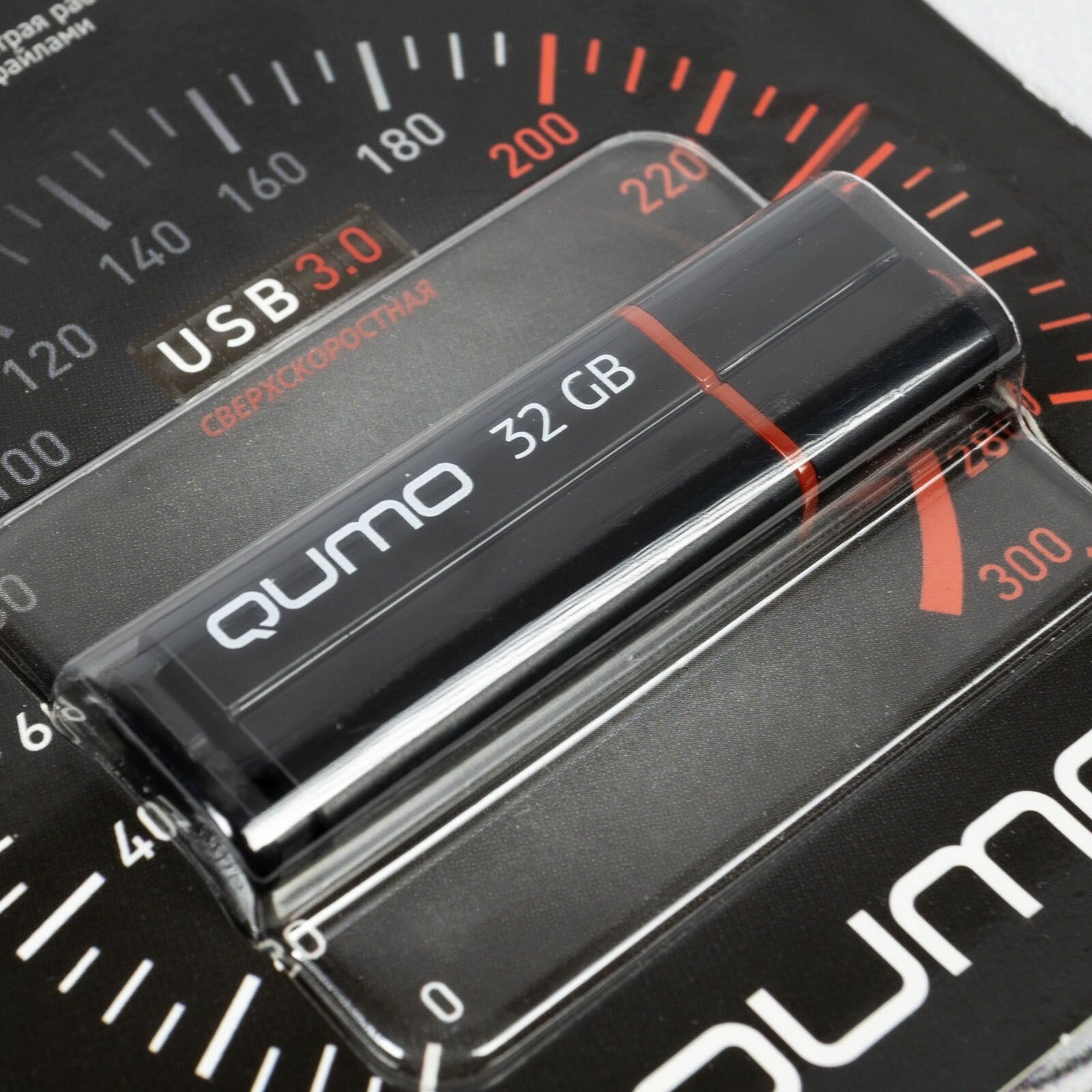 флешка 32ГБ Qumo Speedster, USB 3.0, QM32GUD3-SP-black, flash usb, черная - фото №13