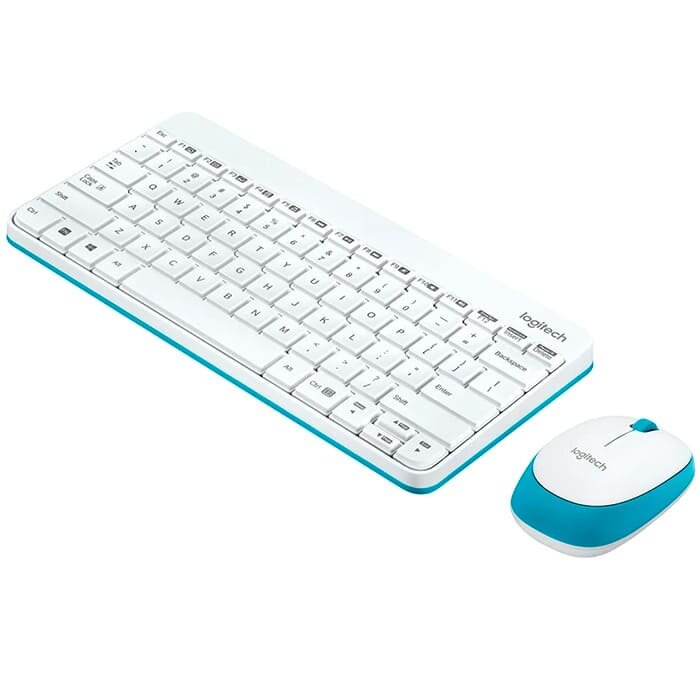 Комплект (клавиатура и мышь) Logitech Wireless Combo MK245, белый, только английская