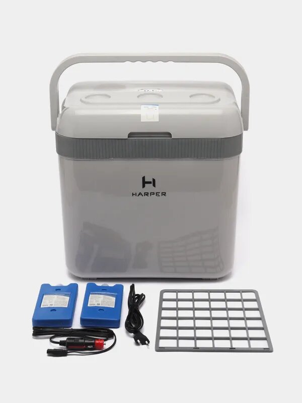 Автомобильный холодильник HARPER CBH-132, Объем - 32л, цвет - серый, гарантия 1 год