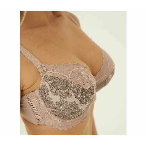 фото Бюстгальтер lanny mode, размер 80 с, коричневый