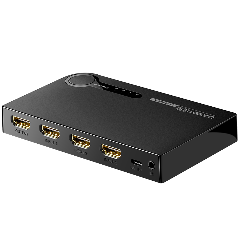 Переключатель UGREEN (40234) HDMI 3X1 Switch. Цвет: черный