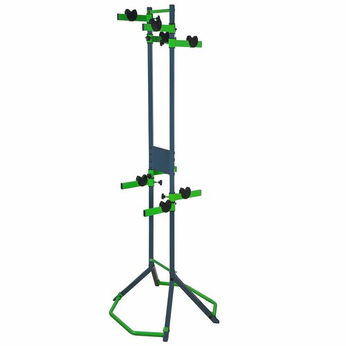 фото Стойка напольная bike parts для велосипедов, зелено-серая, 180 см