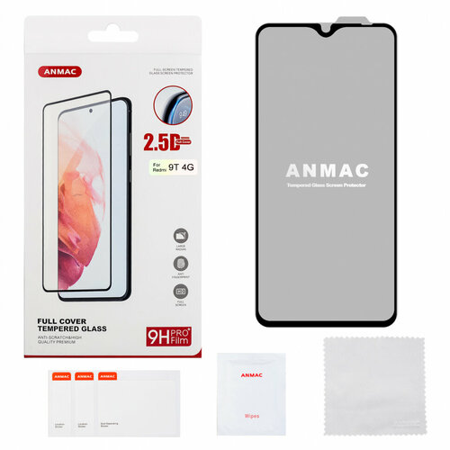 Защитное стекло Xiaomi Redmi 9T 4G Full Cover ANMAC Арт.1137358 защитное стекло для xiaomi redmi 9 9t бронь 2 штуки