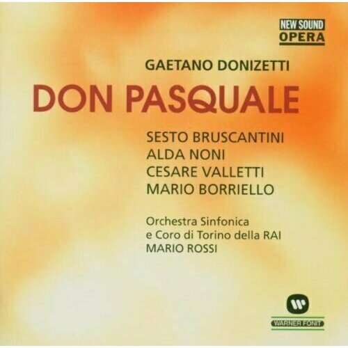 AUDIO CD Donizetti: Don Pasquale / Cesare Valletti, Sesto Bruscantini, Alda Noni, Mario Borriello