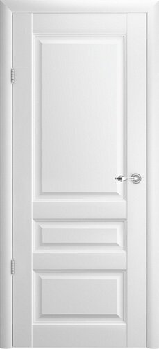 Межкомнатная дверь (дверное полотно) Albero Эрмитаж-2 Винил / Белый / Глухое 60х200