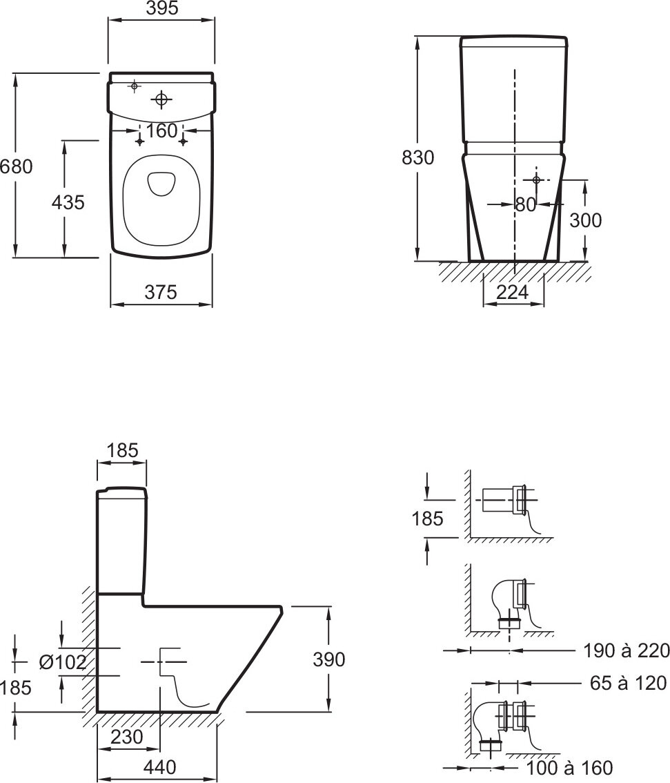 Бачок Jacob Delafon Escale E1416-00 - фото №18