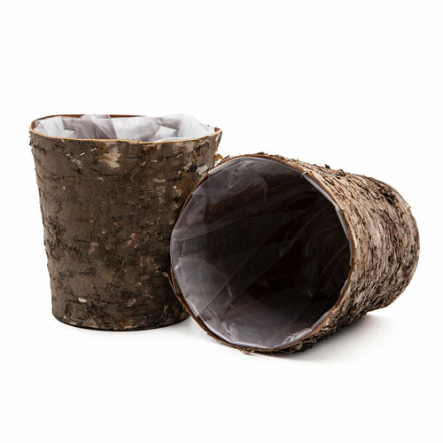 Набор кашпо из коры дерева 2 шт 112128см 387₽