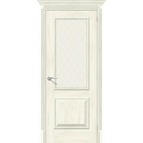 Дверь Классико-13 / Цвет Nordic Oak / Стекло White Сrystal / Двери Браво межкомнатные двери bravo эко шпон classic классико 13 nordic oak white сrystal