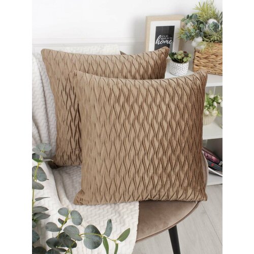 Подушка декоративная/45x45/декор/подушки/велюр/Бояртекс