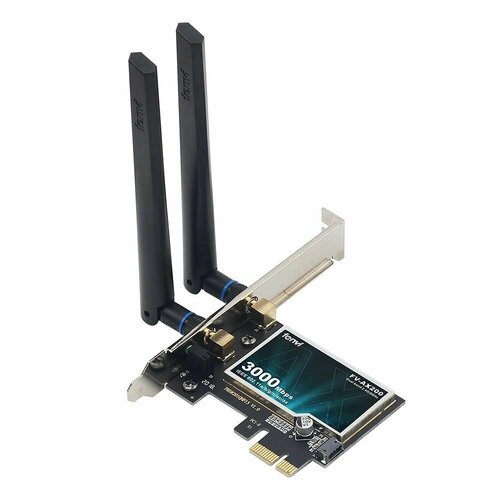 Wi-Fi-адаптер Fenvi AX200 PCIe 3000 Мбит, 2.4,5 ГГц с WiFi6 wifi 6e intel ax210 wi fi сетевая карта bluetooth5 3 беспроводной wi fi адаптер pcie 2 4 5 6 ггц 5374 мбит с