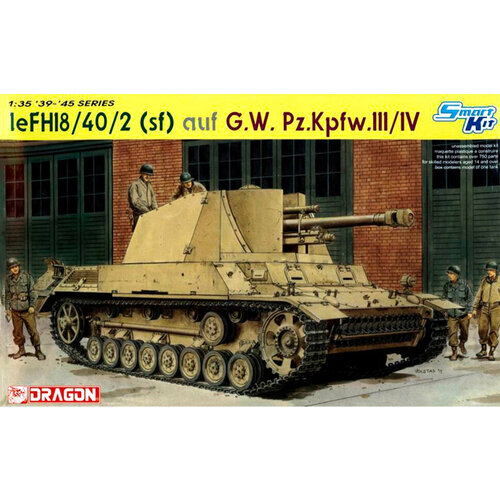 Сборная модель Немецкая 105-мм САУ на базе Pz. Kpfw. III/IV 6710 Dragon 1/35 pz kpfw iv ausf j early midrail way flatbed ommr