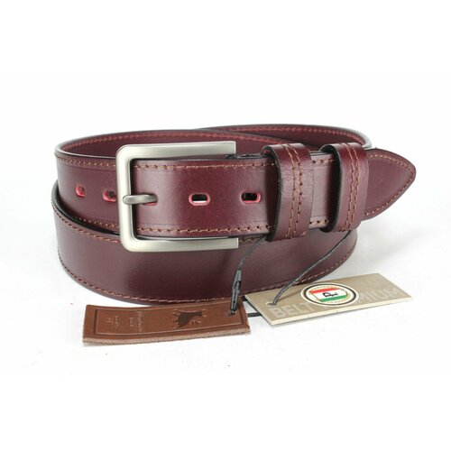 фото Ремень premium belt, размер 125, бордовый