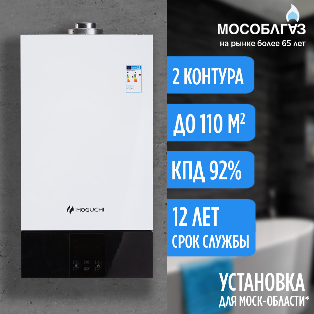 Газовый настенный котел MOGUCHI GBL 11F (Двухконтурный) - 11 кВт