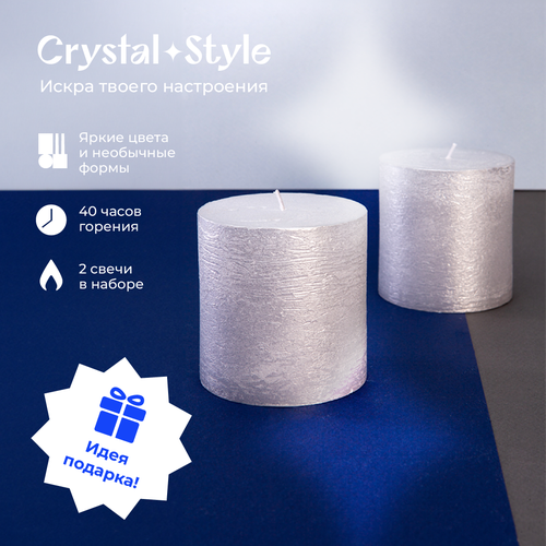 Свечи Crystal Trees звездное небо форма цилиндр 7575 уп2шт 21 1169₽