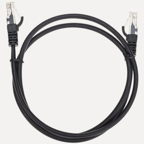 Изображение товара Патч-корд U/UTP Rexant cat 5e, медь, LSZH (негорючий), 1 м, RJ45-RJ45, 26AWG, черный