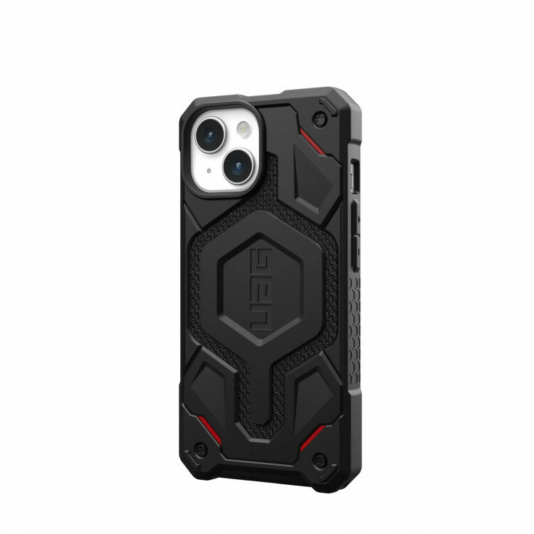 Чехол с поддержкой MAGSAFE Uag Monarch Pro для iPhone 15 6.1", цвет чёрный (Kevlar-Black)