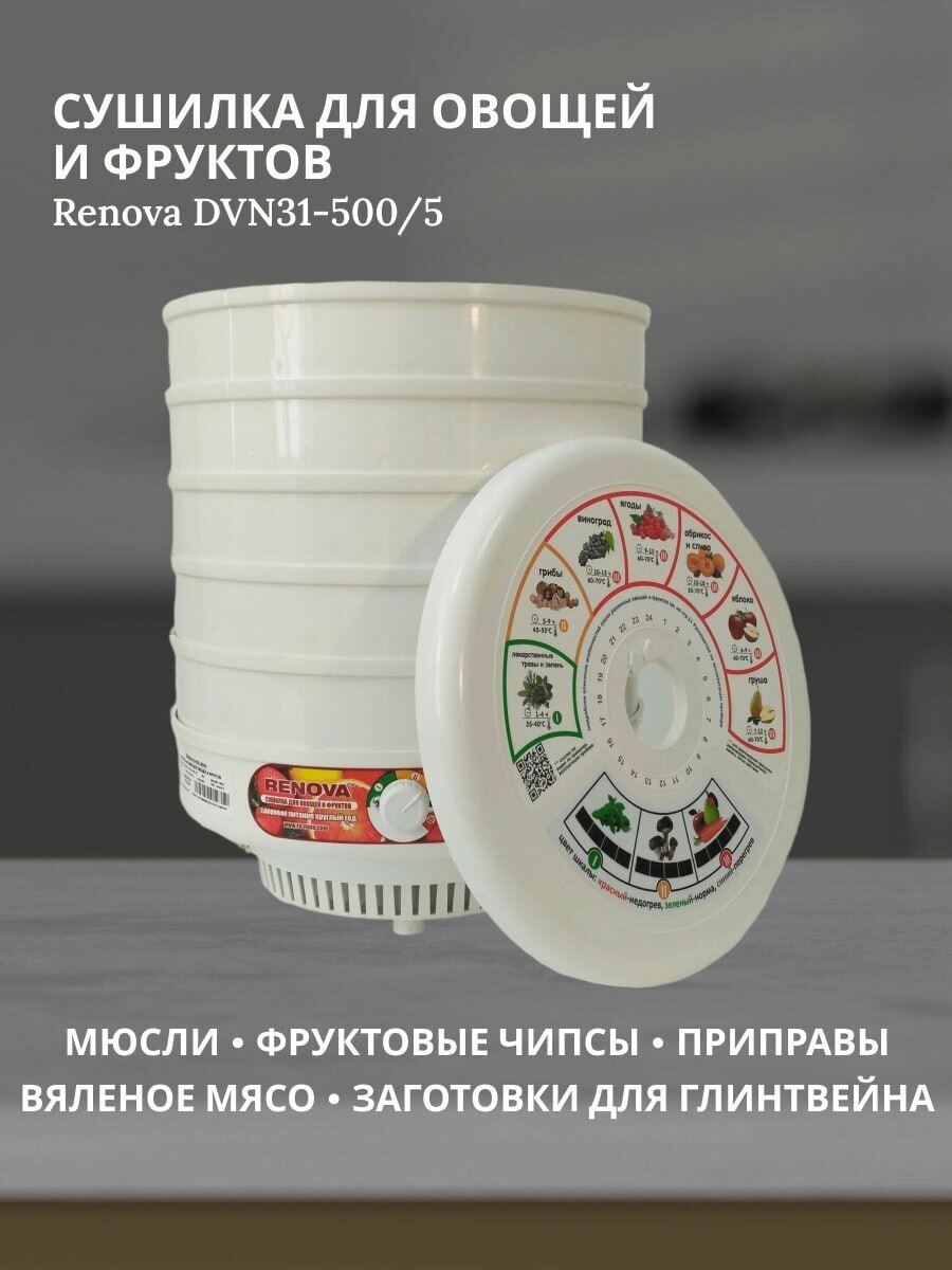 Сушилка электрическая RENOVA DVN31-500/5 белый секций - 5 макс 70 °C