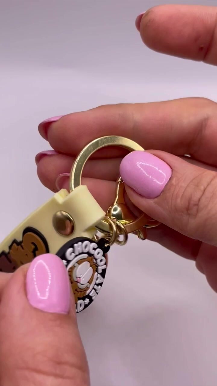 Брелок Garfield, коричневый/черный — фото 1