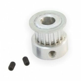 Металлический шкив GT2 20 зубов 6мм d=6мм для ременной передачи, для 3д принтера, ЧПУ станка — фото 1